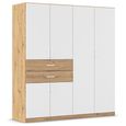 Rauch Maika 181cm 6 Door Wardrobe - H 197cm - Artisan Oak and Alpine White