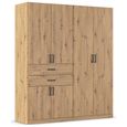 Maika Wardrobe - 181cm - 6 Door - H210cm - Artisan Oak