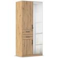 Maika Wardrobe - 91cm - 3 Door - Combi - H210cm - Artisan Oak