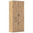 Rauch Maika 91cm 3 Door Wardrobe - H 210cm - Artisan Oak