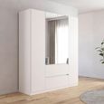 Rauch Mainz 181cm 4 Door Combi Wardrobe - Alpine White