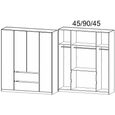 Rauch Mainz 181cm 4 Door Wardrobe with Drawer - Artisan Oak and Alpine White