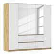Rauch Mainz 226cm 5 Door Combi Wardrobe - Artisan Oak and Alpine White