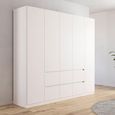 Rauch Mainz 226cm 5 Door Wardrobe with Drawer - Alpine White