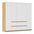 Rauch Mainz 226cm 5 Door Wardrobe with Drawer - Artisan Oak and Alpine White