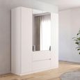 Rauch Mainz Plus 181cm 4 Door Combi Wardrobe - Alpine White and White High Gloss