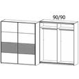 Rauch Malva 181cm 2 Door Sliding Wardrobe - Champagne