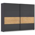 Rauch Malva 271cm 2 Door Sliding Wardrobe - Metallic Dark Grey