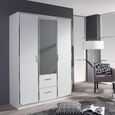 Rauch Marl 136cm 3 Door Combi Wardrobe - Alpine White