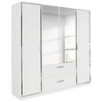 Rauch Marl 181cm 4 Door Combi Wardrobe - Alpine White