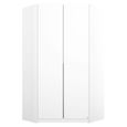 Rauch Memphis 119cm 2 Door Corner Wardrobe - Alpine White
