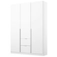 Rauch Memphis 136cm 3 Door Wardrobe with Drawer - Alpine White