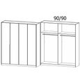 Rauch Memphis 181cm 4 Door Wardrobe - Alpine White