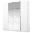 Rauch Memphis 181cm 4 Door Wardrobe with Mirror - Alpine White