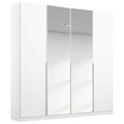 Rauch Memphis 181cm 4 Door Wardrobe with Mirror - Alpine White