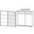 Rauch Memphis 226cm 2 Door Sliding Wardrobe with Mirror - Alpine White