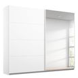 Rauch Memphis 226cm 2 Door Sliding Wardrobe with Mirror - Alpine White
