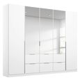 Rauch Memphis 226cm 5 Door Combi Wardrobe - Alpine White