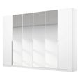 Rauch Memphis 271cm 6 Door Wardrobe with Mirror - Alpine White