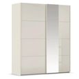 Rauch Miramar Type-1 181cm 2 Door Sliding Wardrobe with Mirror - Champagne and Champagne Glass