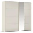 Rauch Miramar Type-1 226cm 2 Door Sliding Wardrobe with Mirror - Champagne and Champagne Glass