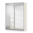Rauch Miramar Type-3 181cm 2 Door Mirrored Sliding Wardrobe - Champagne