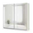 Rauch Miramar Type-3 226cm 2 Door Mirrored Sliding Wardrobe - Champagne