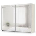 Rauch Miramar Type-3 271cm 2 Door Mirrored Sliding Wardrobe - Champagne