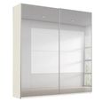Rauch Miramar Type-4 181cm 2 Door Mirrored Sliding Wardrobe - Champagne