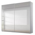 Rauch Miramar Type-4 226cm 2 Door Mirrored Sliding Wardrobe - Silk Grey