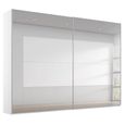 Rauch Miramar Type-4 271cm 2 Door Mirrored Sliding Wardrobe - Alpine White