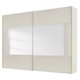 Rauch Miramar Type-4 271cm 2 Door Sliding Wardrobe - Champagne and Champagne Glass