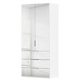 Miramar Type-5 Wardrobe - 101cm - 2 Door - Combi - Alpine White