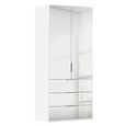 Miramar Type-5 Wardrobe - 101cm - 2 Door - Combi - Alpine White