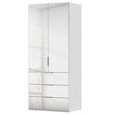 Miramar Type-5 Wardrobe - 101cm - 2 Door - Combi - Silk Grey