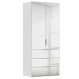 Miramar Type-5 Wardrobe - 101cm - 2 Door - Combi - Silk Grey