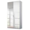 Rauch Miramar Type-5 101cm 2 Door Mirrored Wardrobe - Silk Grey
