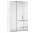 Miramar Type-5 Wardrobe - 151cm - 3 Door - Combi - Alpine White