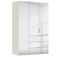 Miramar Type-5 Wardrobe - 151cm - 3 Door - Combi - Champagne