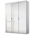 Rauch Miramar Type-5 151cm 3 Door Mirrored Wardrobe - Silk Grey