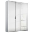 Rauch Miramar Type-5 151cm 3 Door Mirrored Wardrobe - Silk Grey