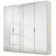 Rauch Miramar Type-5 201cm 4 Door Mirrored Wardrobe - Champagne