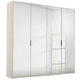 Rauch Miramar Type-5 201cm 4 Door Mirrored Wardrobe - Champagne
