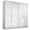 Rauch Miramar Type-5 201cm 4 Door Mirrored Wardrobe - Silk Grey