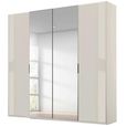 Rauch Miramar Type-5 201cm 4 Door Wardrobe with Mirror - Champagne and Champagne Glass