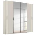 Rauch Miramar Type-5 201cm 4 Door Wardrobe with Mirror - Champagne and Champagne Glass