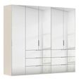 Miramar Type-5 Wardrobe - 251cm - 5 Door - Combi - Champagne