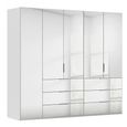 Miramar Type-5 Wardrobe - 251cm - 5 Door - Combi - Silk Grey