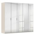 Rauch Miramar Type-5 251cm 5 Door Mirrored Wardrobe - Champagne
