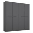 Rauch Modi 181cm 4 Door Wardrobe - Metallic Dark Grey